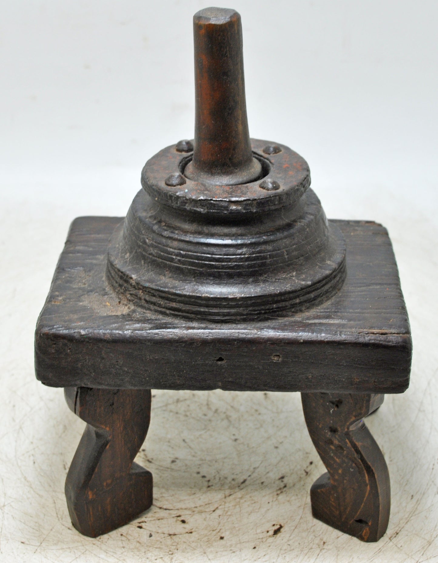 Antique Wooden Tribal Mortar and Pestle Grinder Original Old Fine Hand Carved