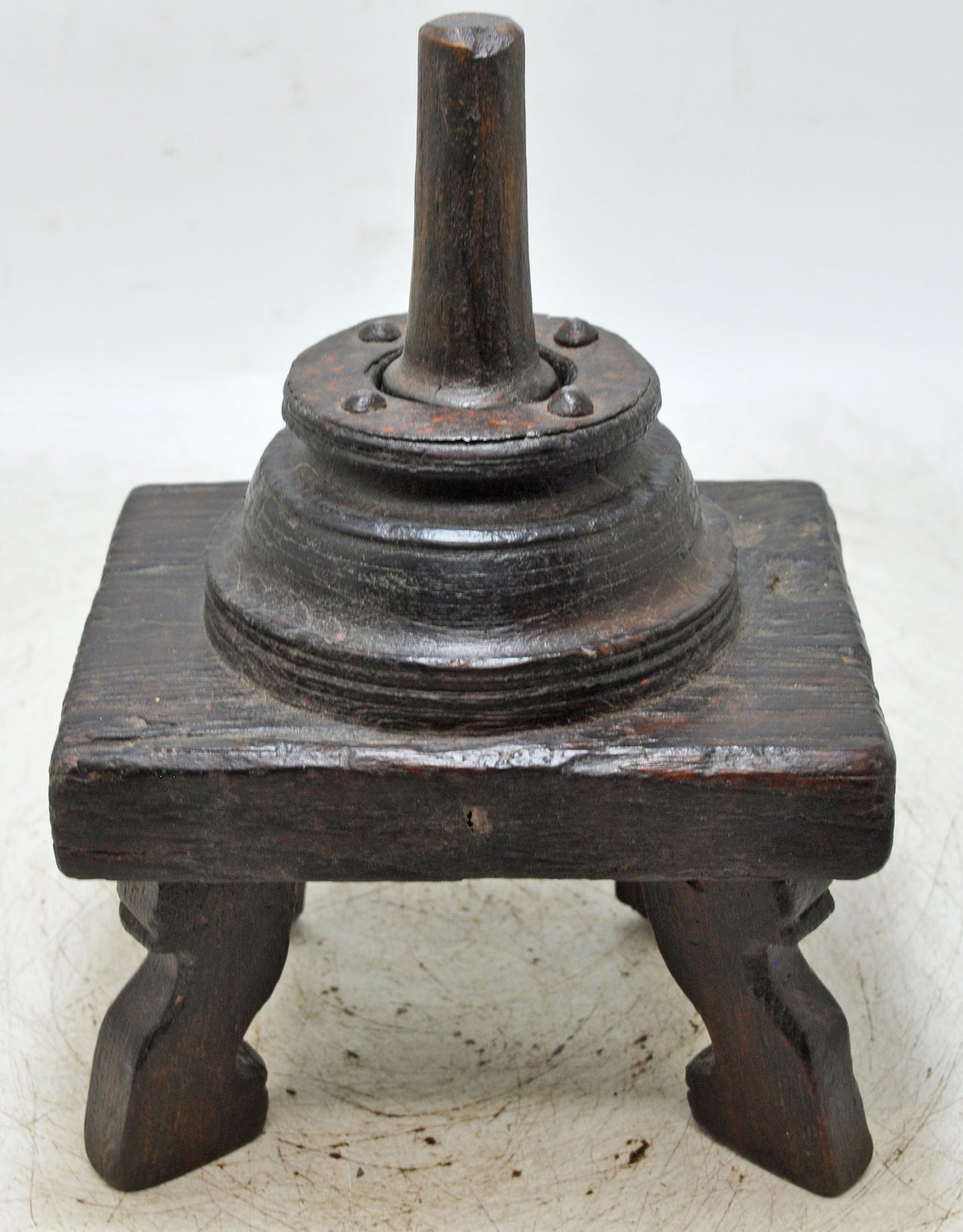 Antique Wooden Tribal Mortar and Pestle Grinder Original Old Fine Hand Carved