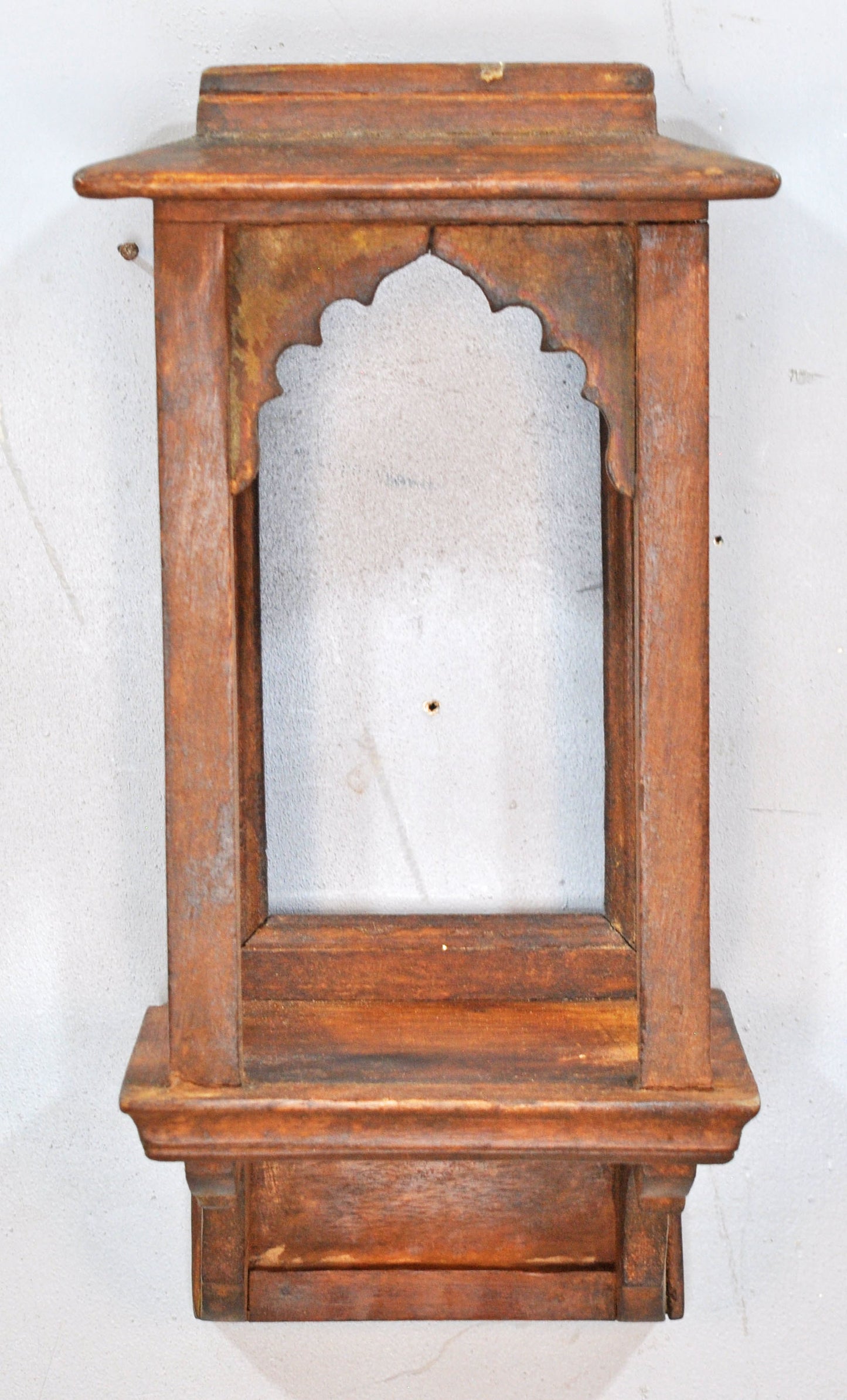 Vintage Wooden Wall Hanging Temple Stand Original Old Hand Crafted