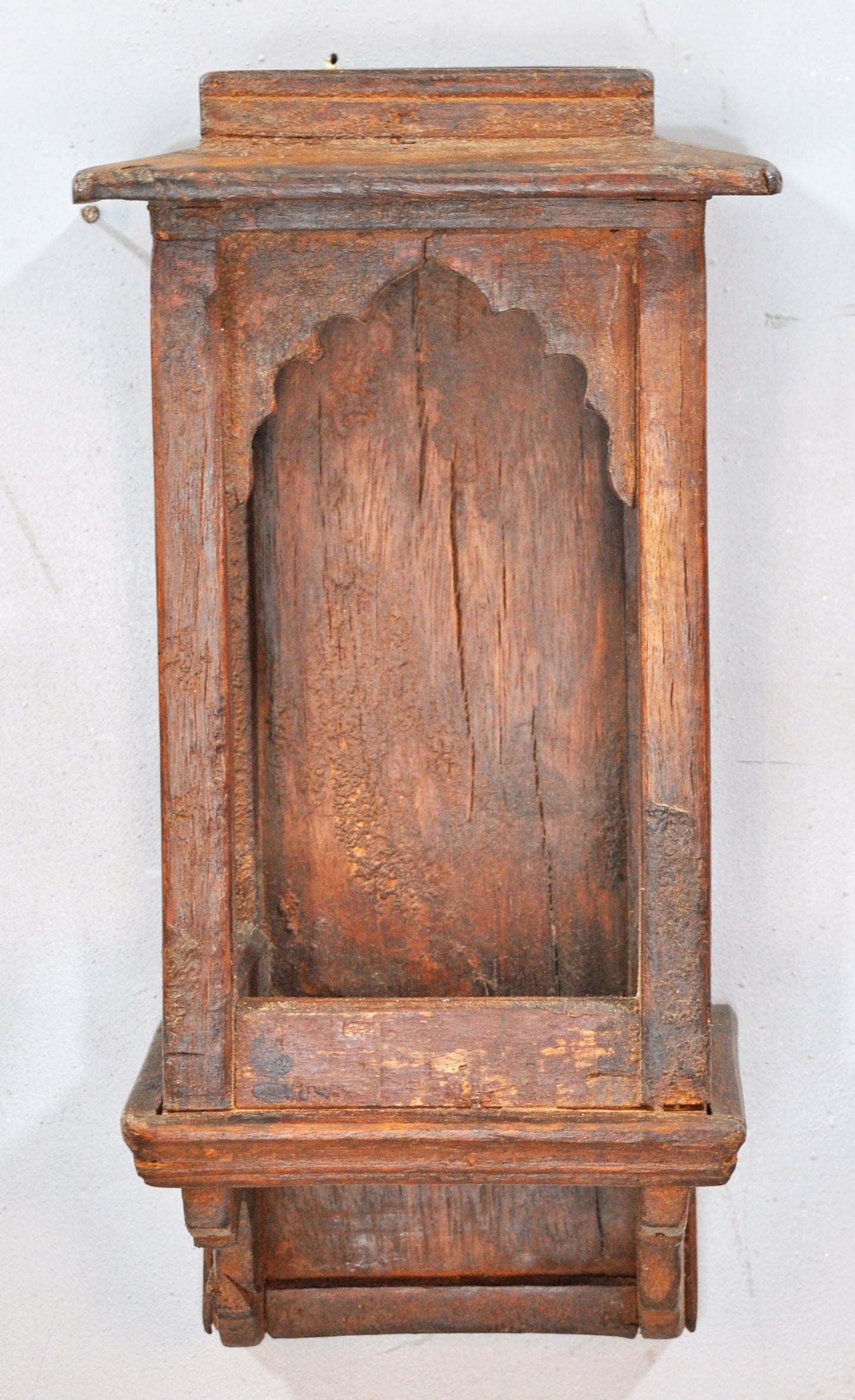 Vintage Wooden Wall Hanging Temple Stand Original Old Hand Crafted