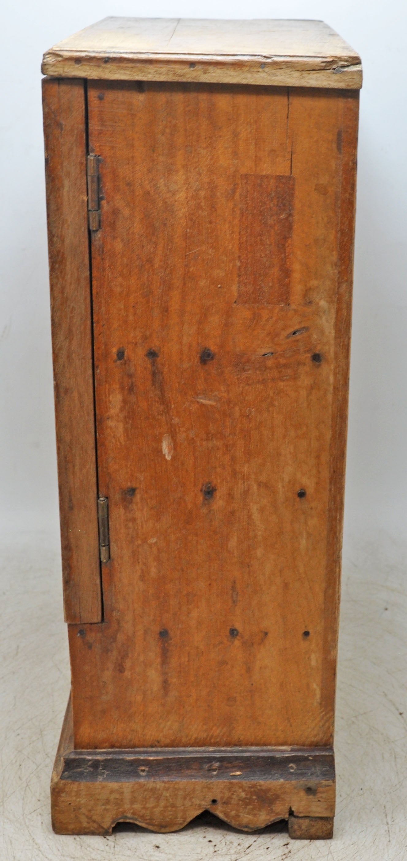 Vintage Wooden Mini Storage Cabinet Original Old Fine Hand Crafted Carved