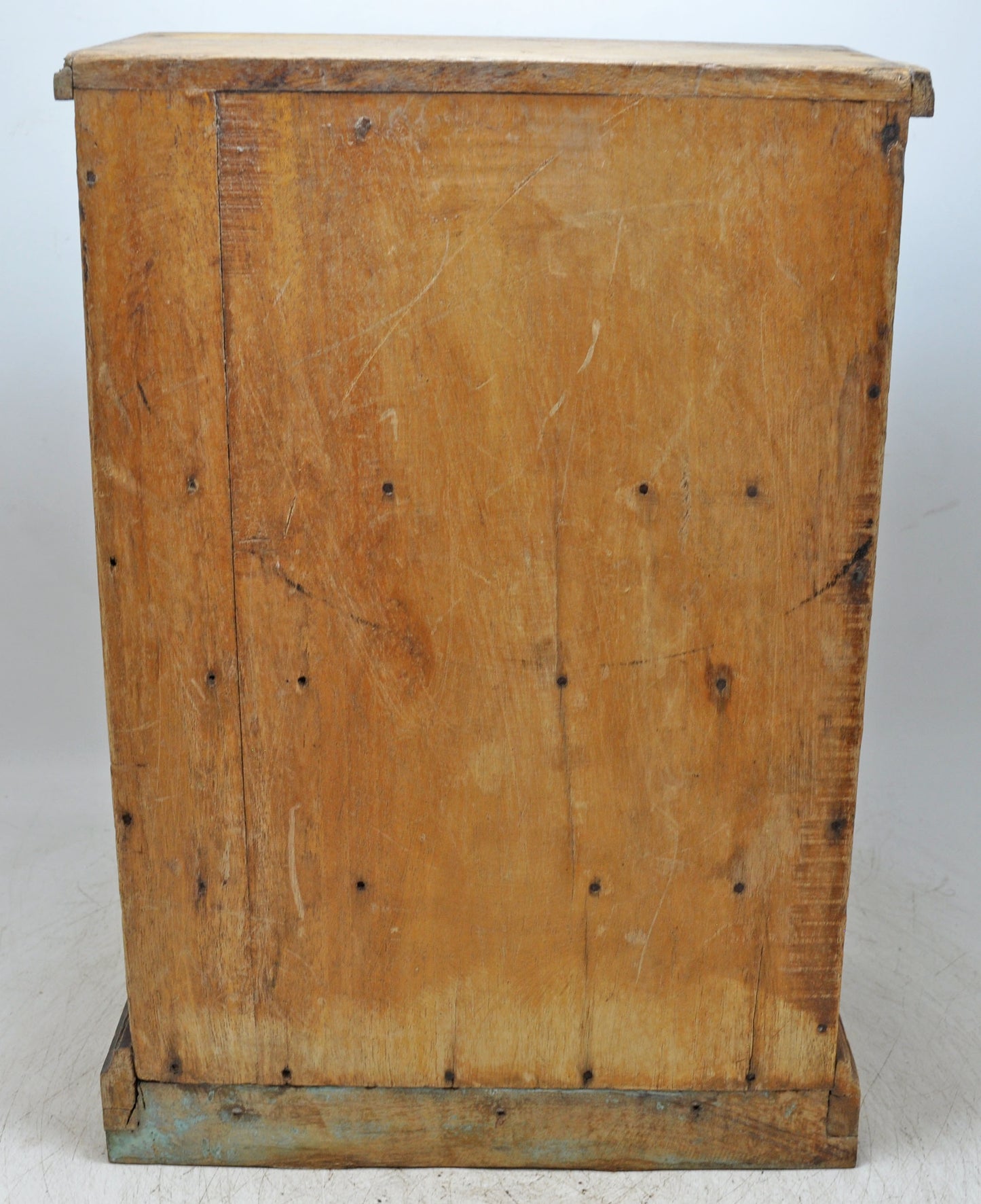 Vintage Wooden Mini Storage Cabinet Original Old Fine Hand Crafted Carved
