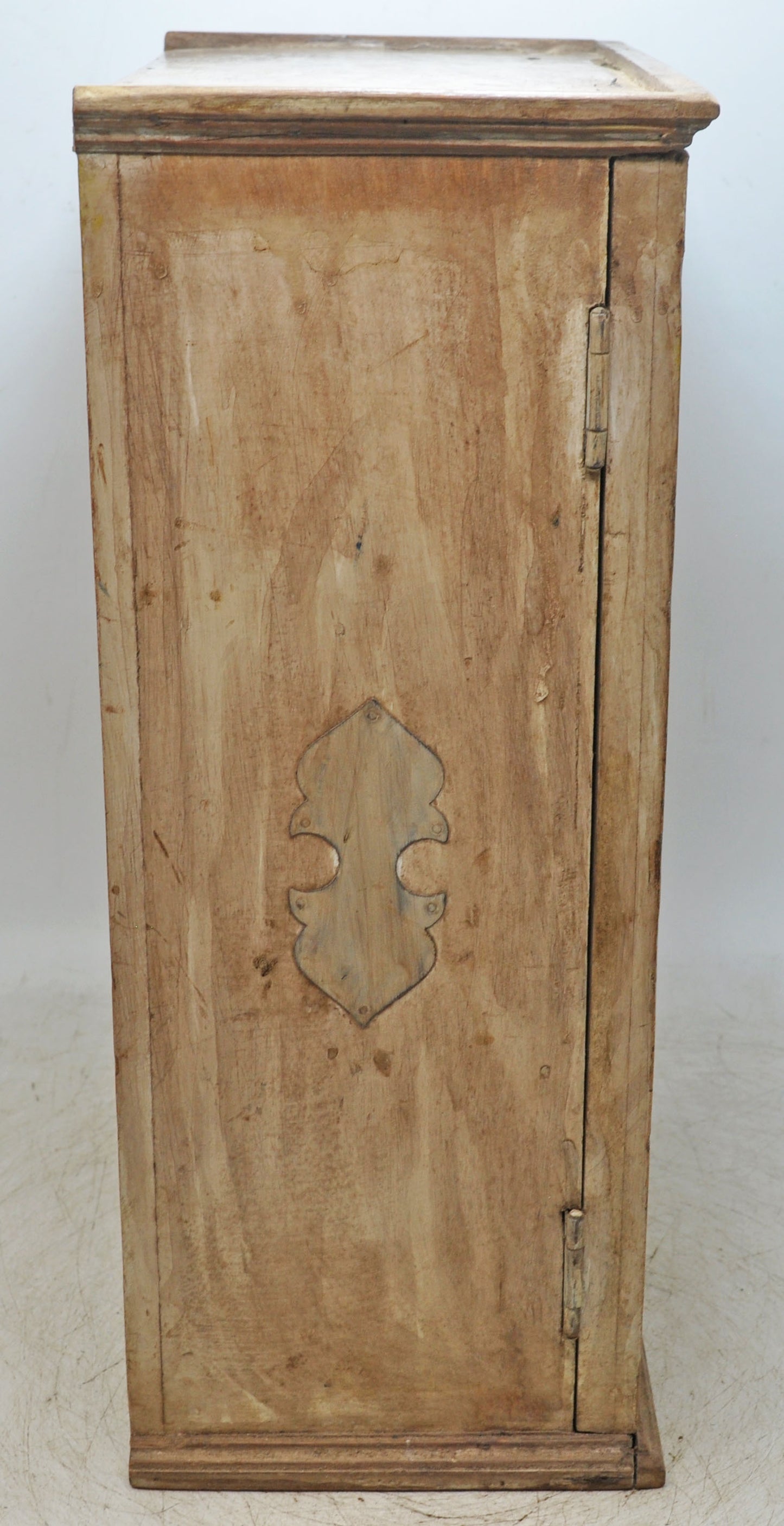 Vintage Wooden Mini Storage Cabinet Original Old Fine Hand Crafted Carved