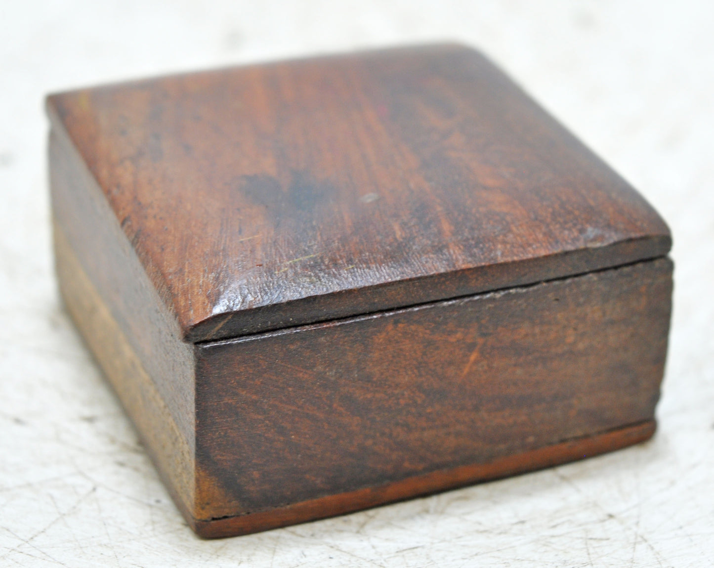 Vintage Wooden Small Kum Kum Powder Tika Box Original Old Hand Crafted