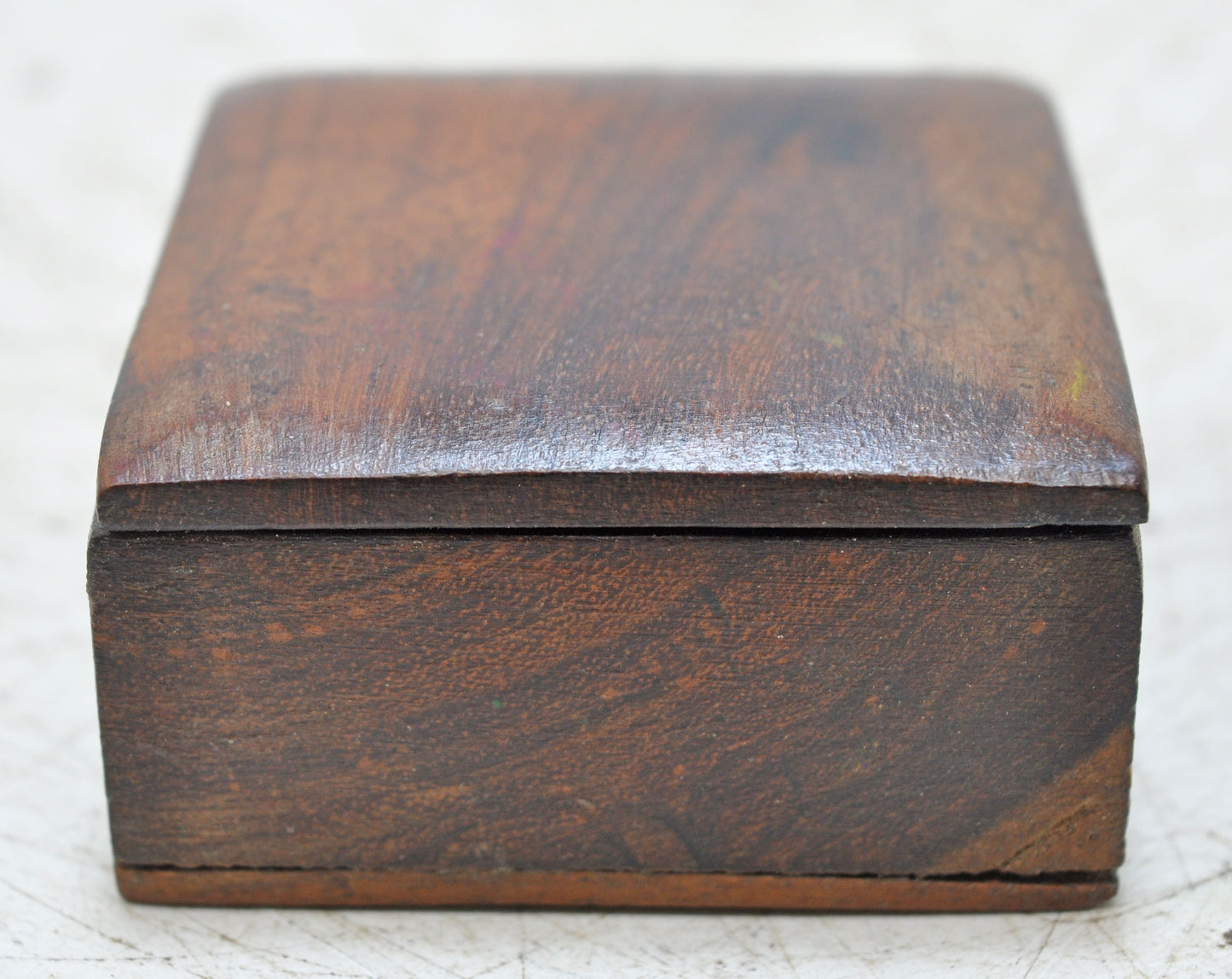 Vintage Wooden Small Kum Kum Powder Tika Box Original Old Hand Crafted