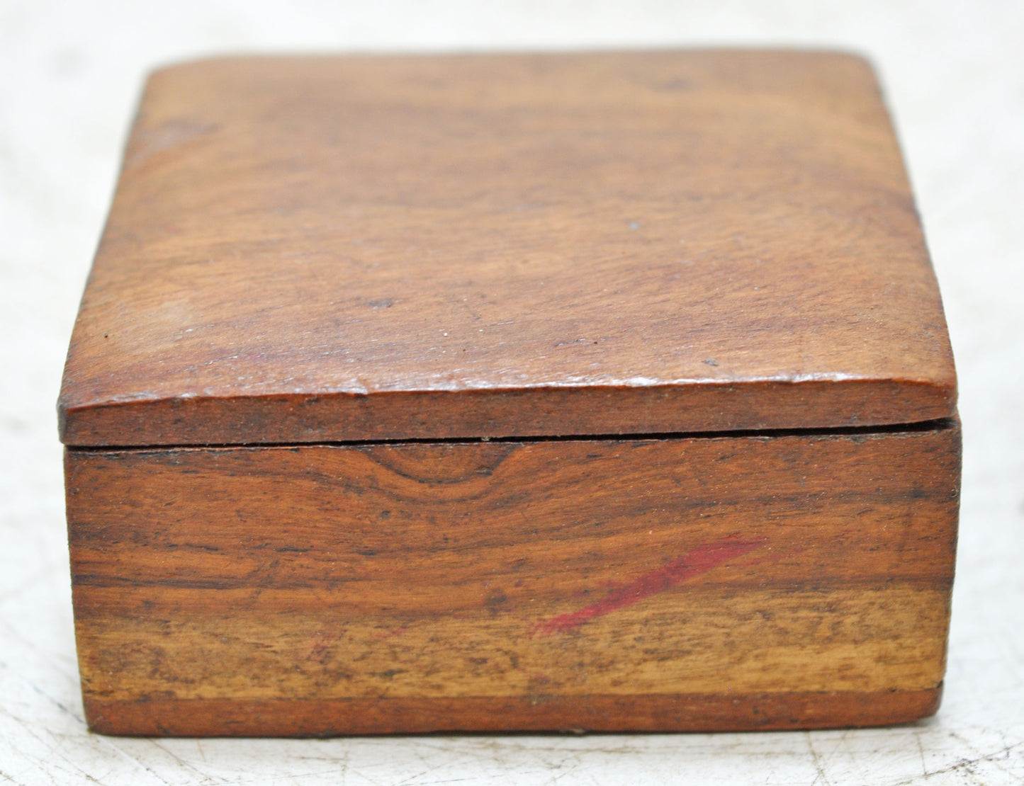 Vintage Wooden Small Kum Kum Powder Tika Box Original Old Hand Crafted