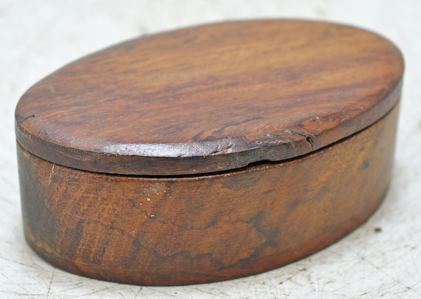 Vintage Wooden Small Kum Kum Powder Tika Box Original Old Hand Crafted