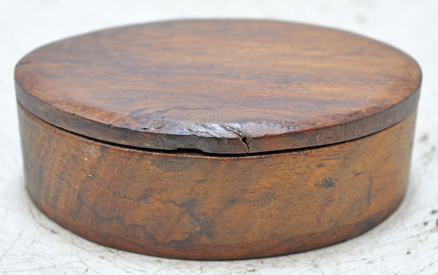 Vintage Wooden Small Kum Kum Powder Tika Box Original Old Hand Crafted