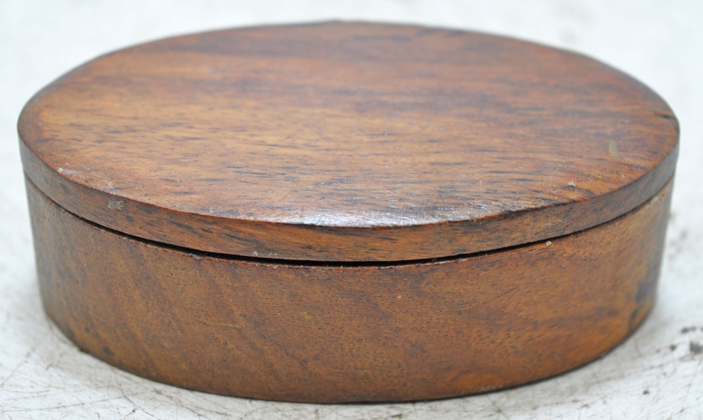 Vintage Wooden Small Kum Kum Powder Tika Box Original Old Hand Crafted