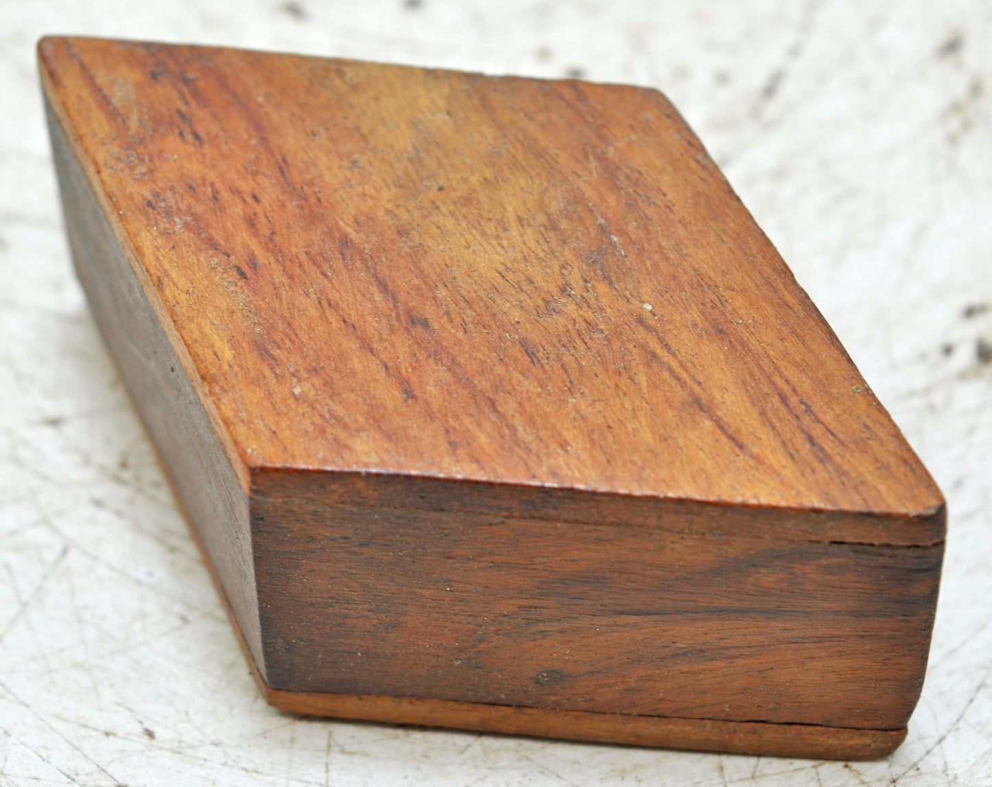 Vintage Wooden Small Kum Kum Powder Tika Box Original Old Hand Crafted