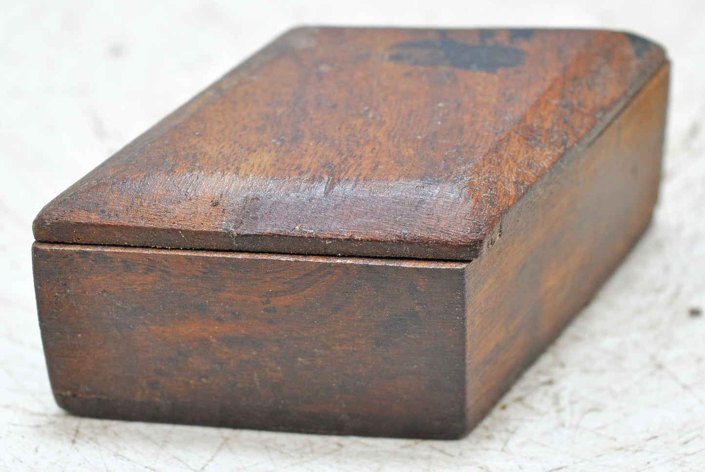 Vintage Wooden Small Kum Kum Powder Tika Box Original Old Hand Crafted