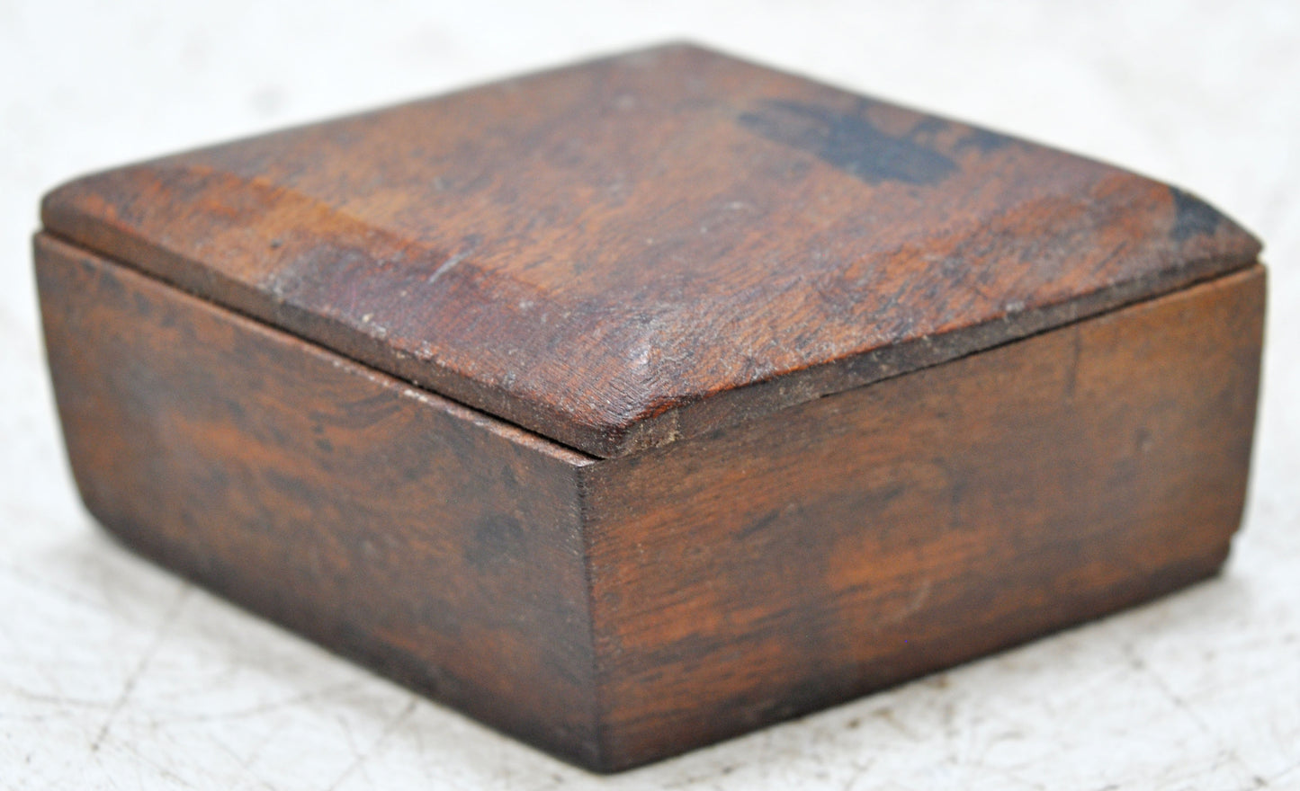 Vintage Wooden Small Kum Kum Powder Tika Box Original Old Hand Crafted