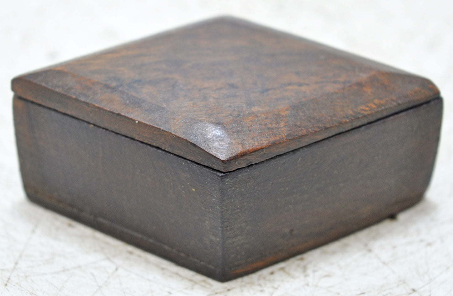 Vintage Wooden Small Kum Kum Powder Tika Box Original Old Hand Crafted