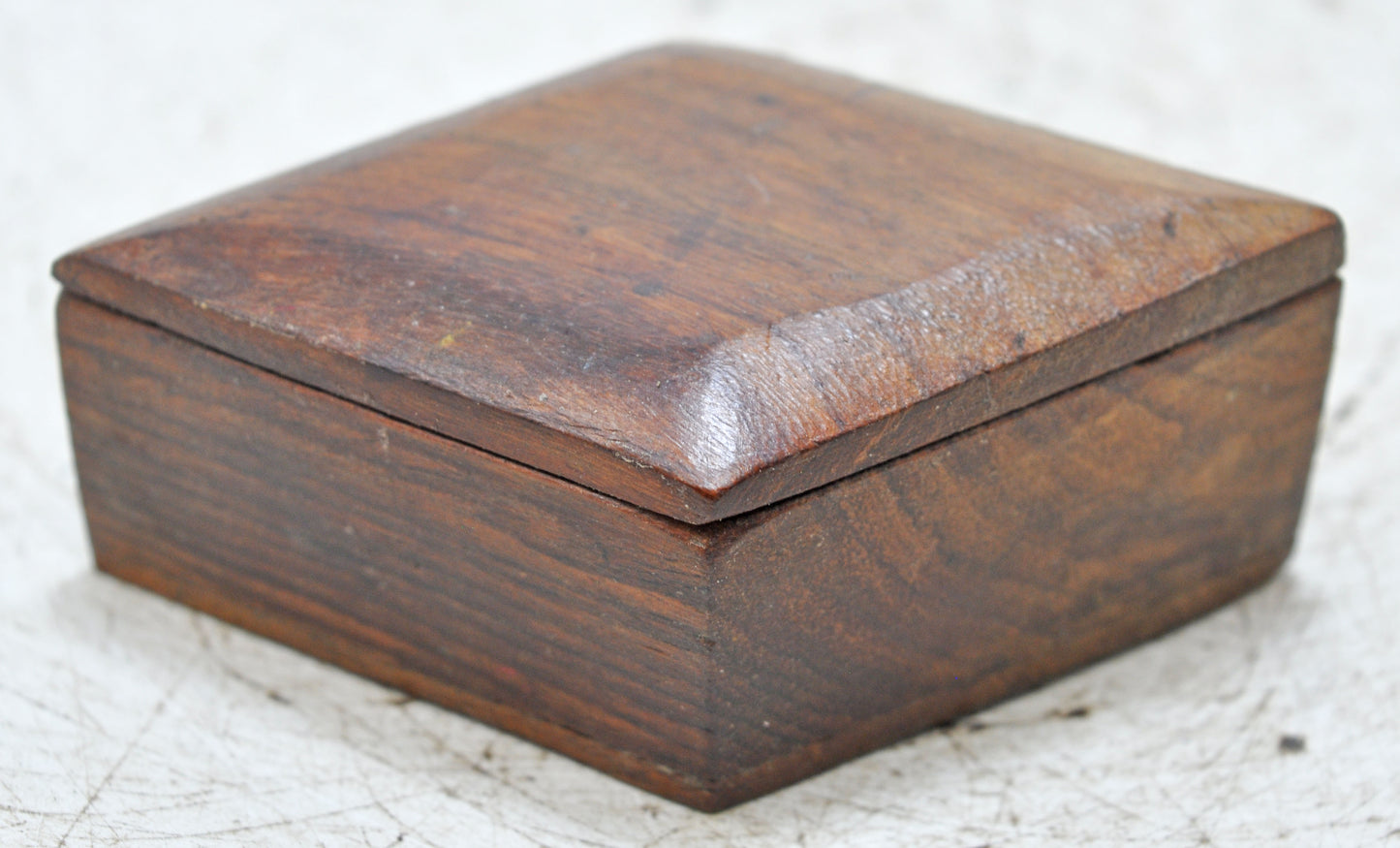 Vintage Wooden Small Kum Kum Powder Tika Box Original Old Hand Crafted
