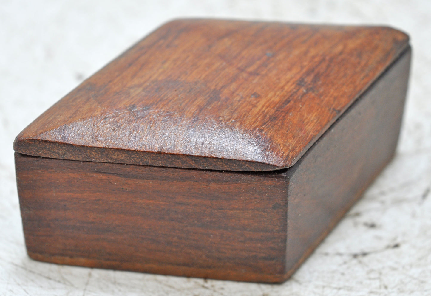 Vintage Wooden Small Kum Kum Powder Tika Box Original Old Hand Crafted