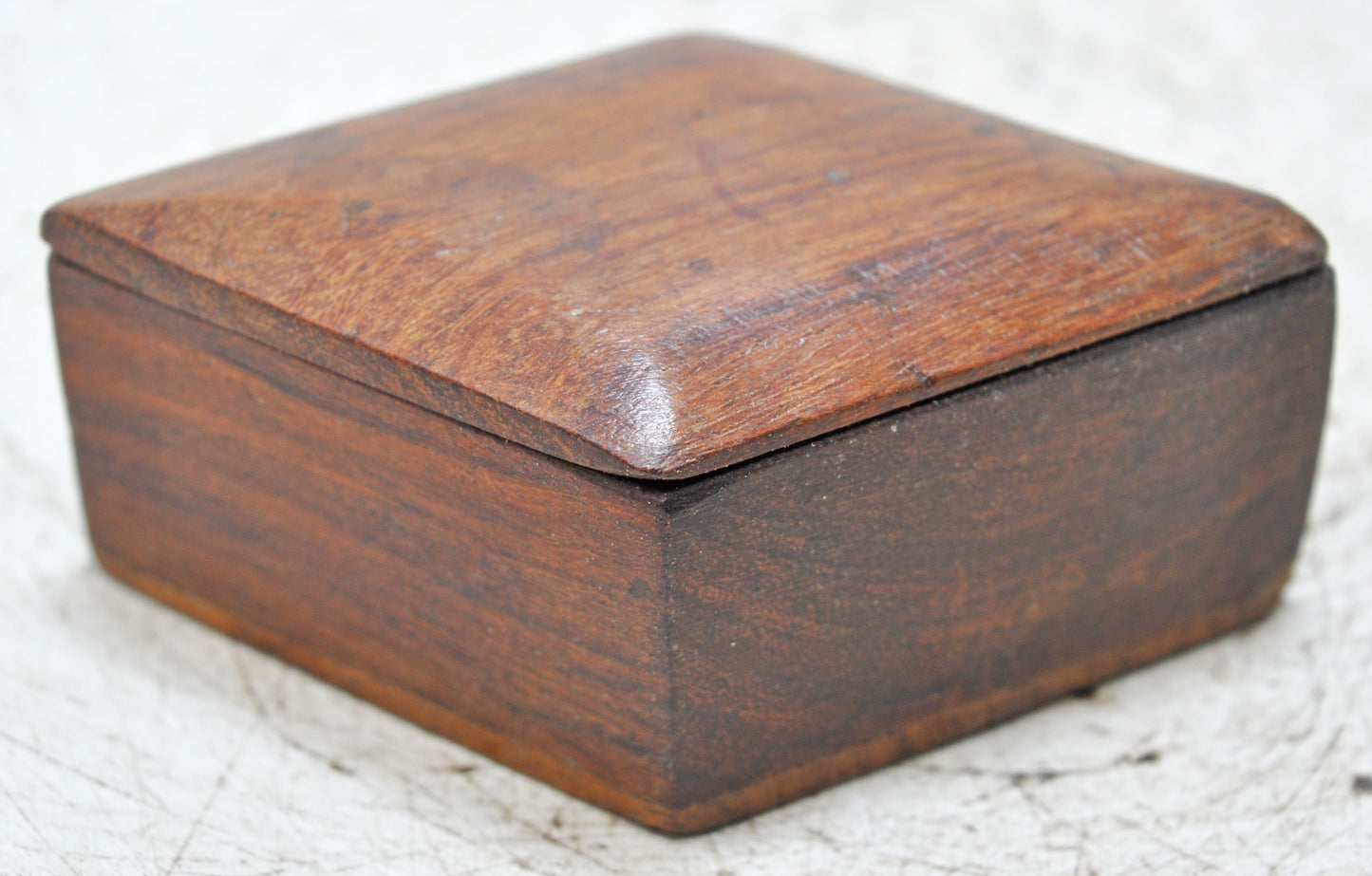 Vintage Wooden Small Kum Kum Powder Tika Box Original Old Hand Crafted
