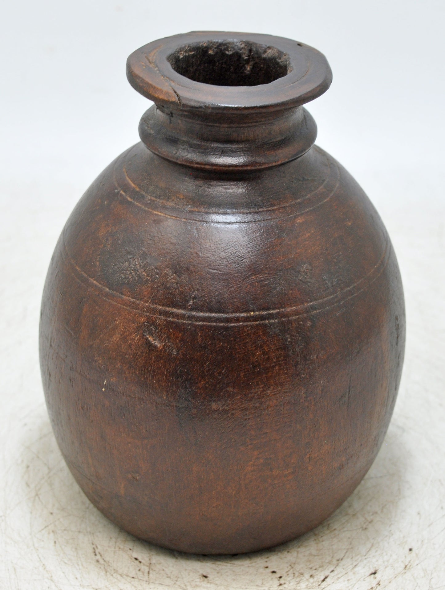Antique Wooden Himalayan Water Storage Box Original Old Hand Carved