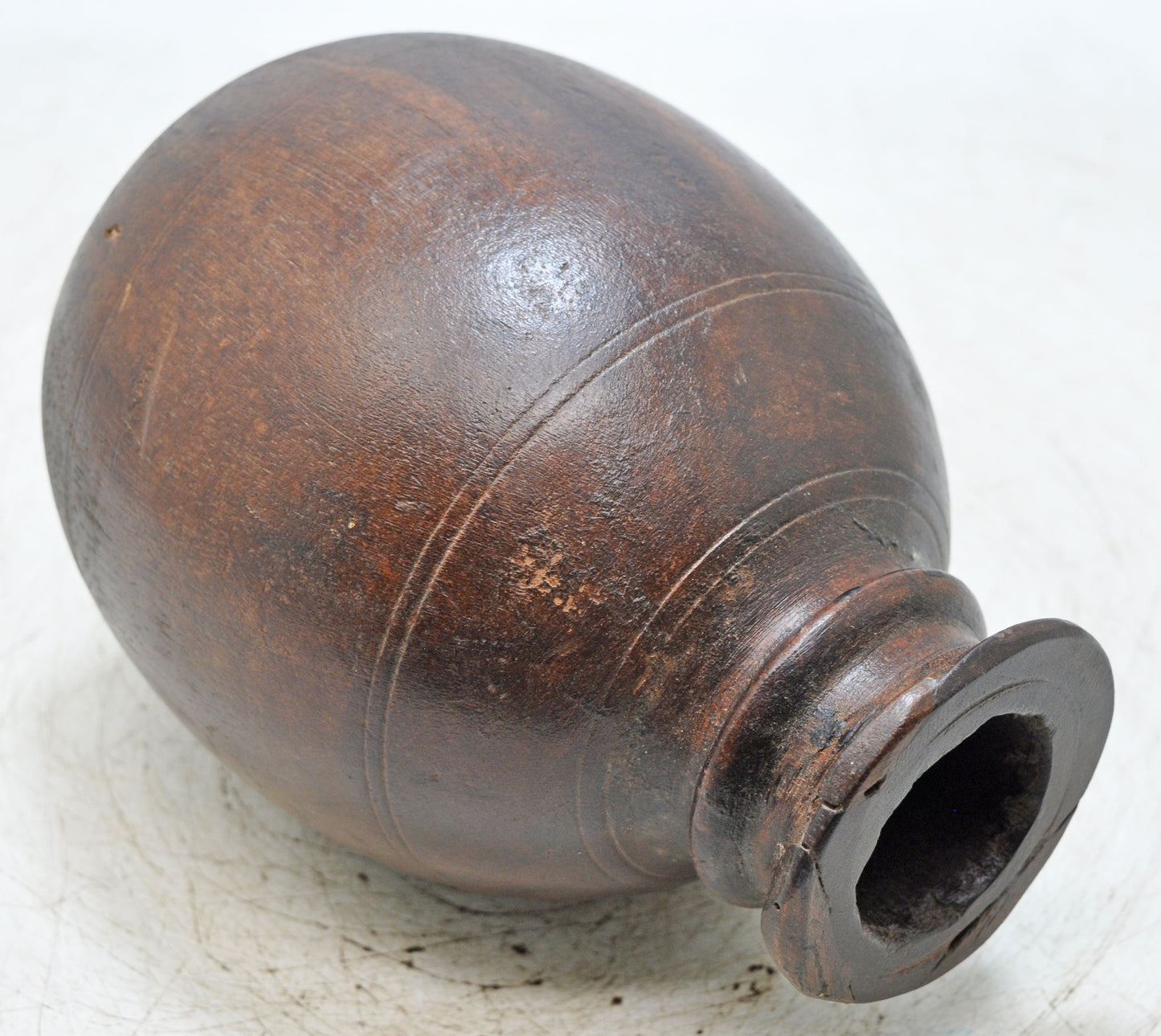 Antique Wooden Himalayan Water Storage Box Original Old Hand Carved