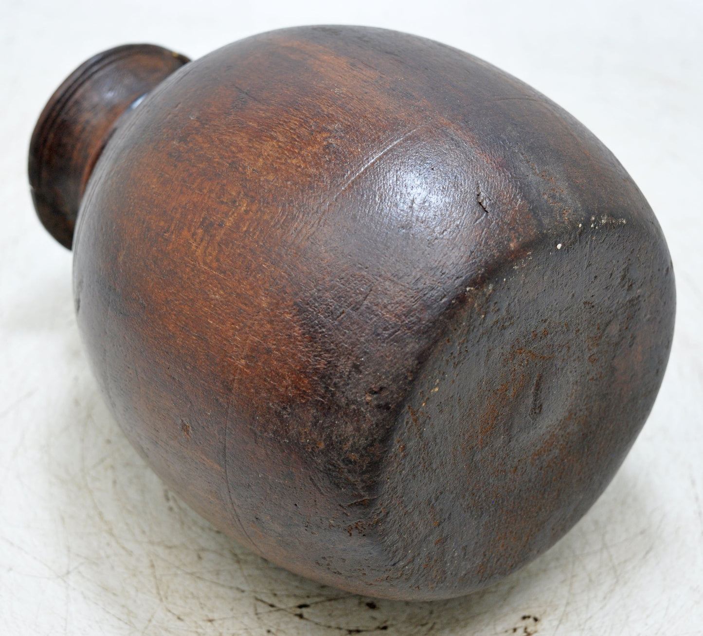 Antique Wooden Himalayan Water Storage Box Original Old Hand Carved