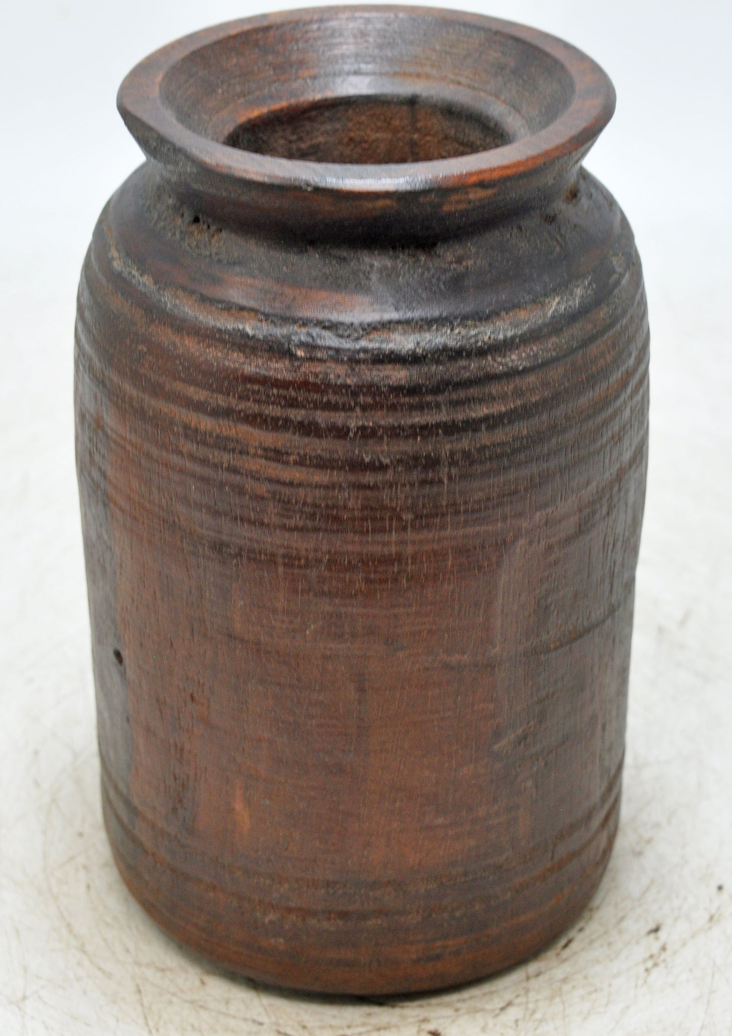 Antique Wooden Himalayan Water Storage Box Original Old Hand Carved
