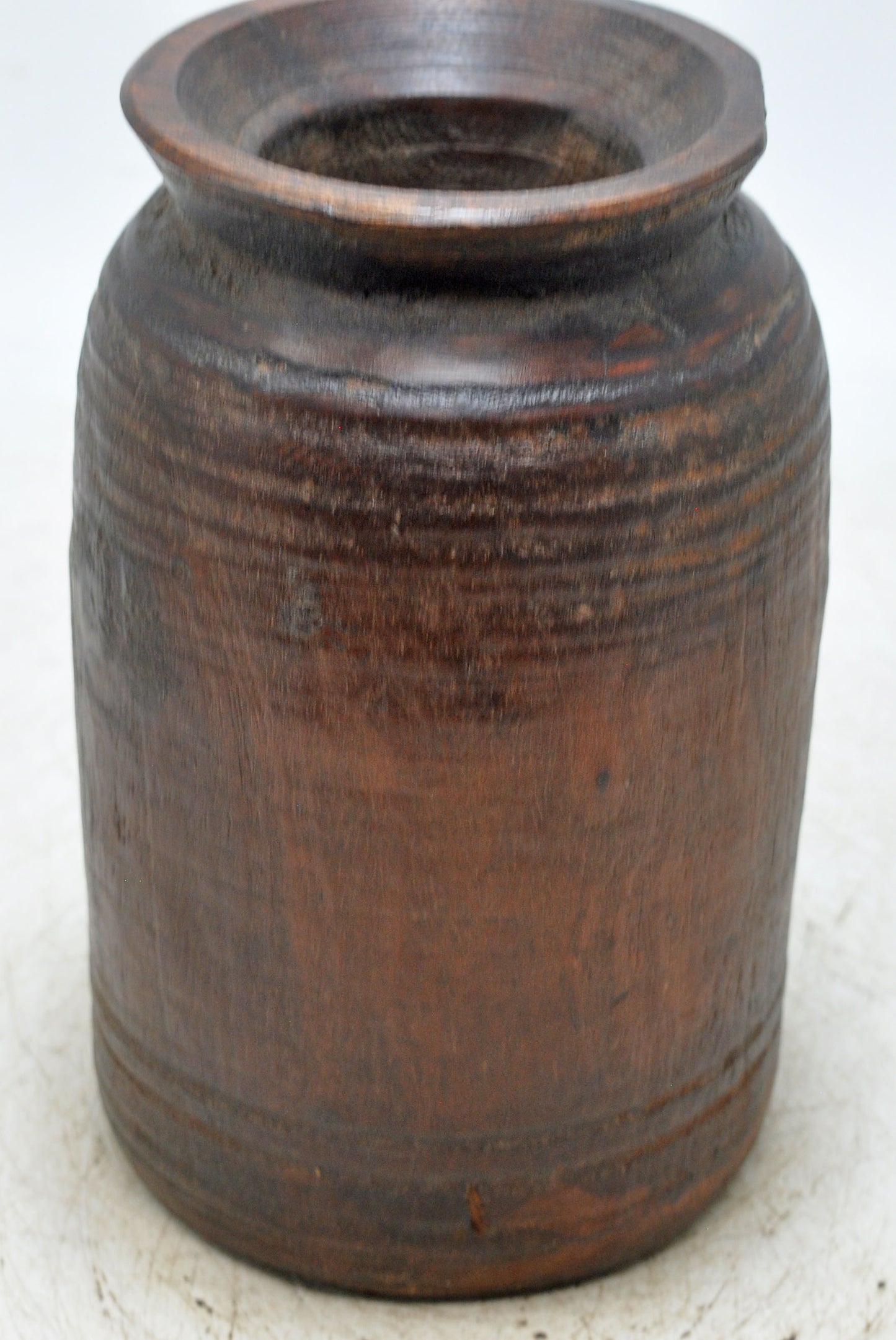 Antique Wooden Himalayan Water Storage Box Original Old Hand Carved