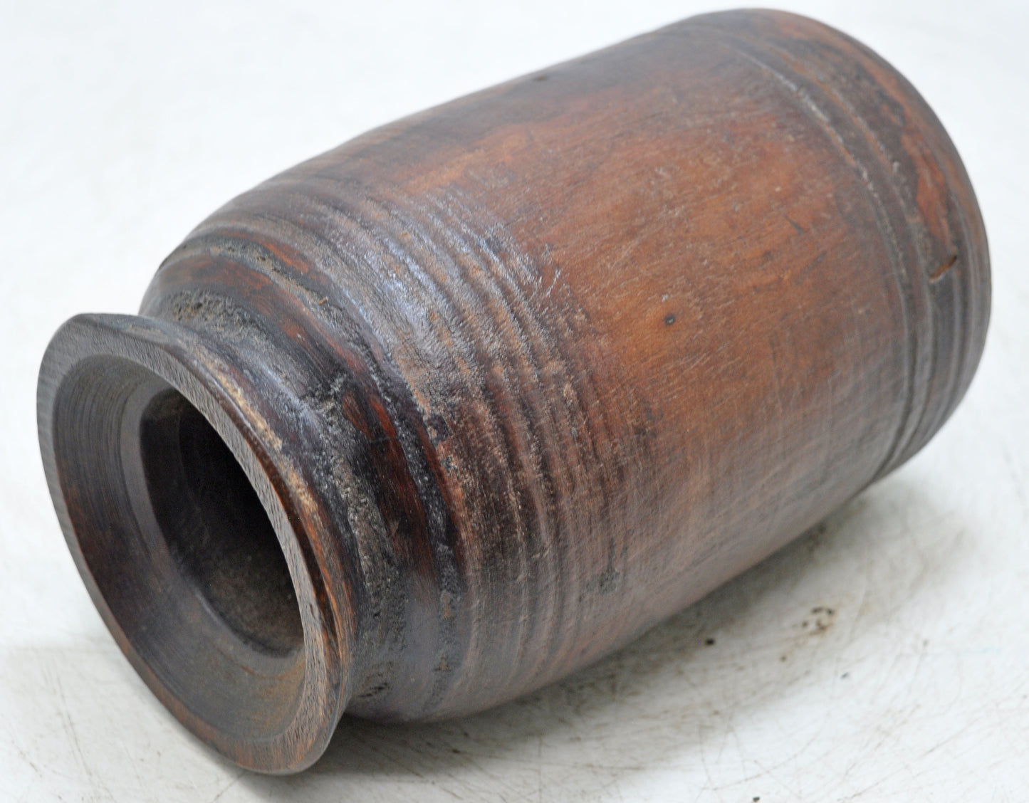 Antique Wooden Himalayan Water Storage Box Original Old Hand Carved