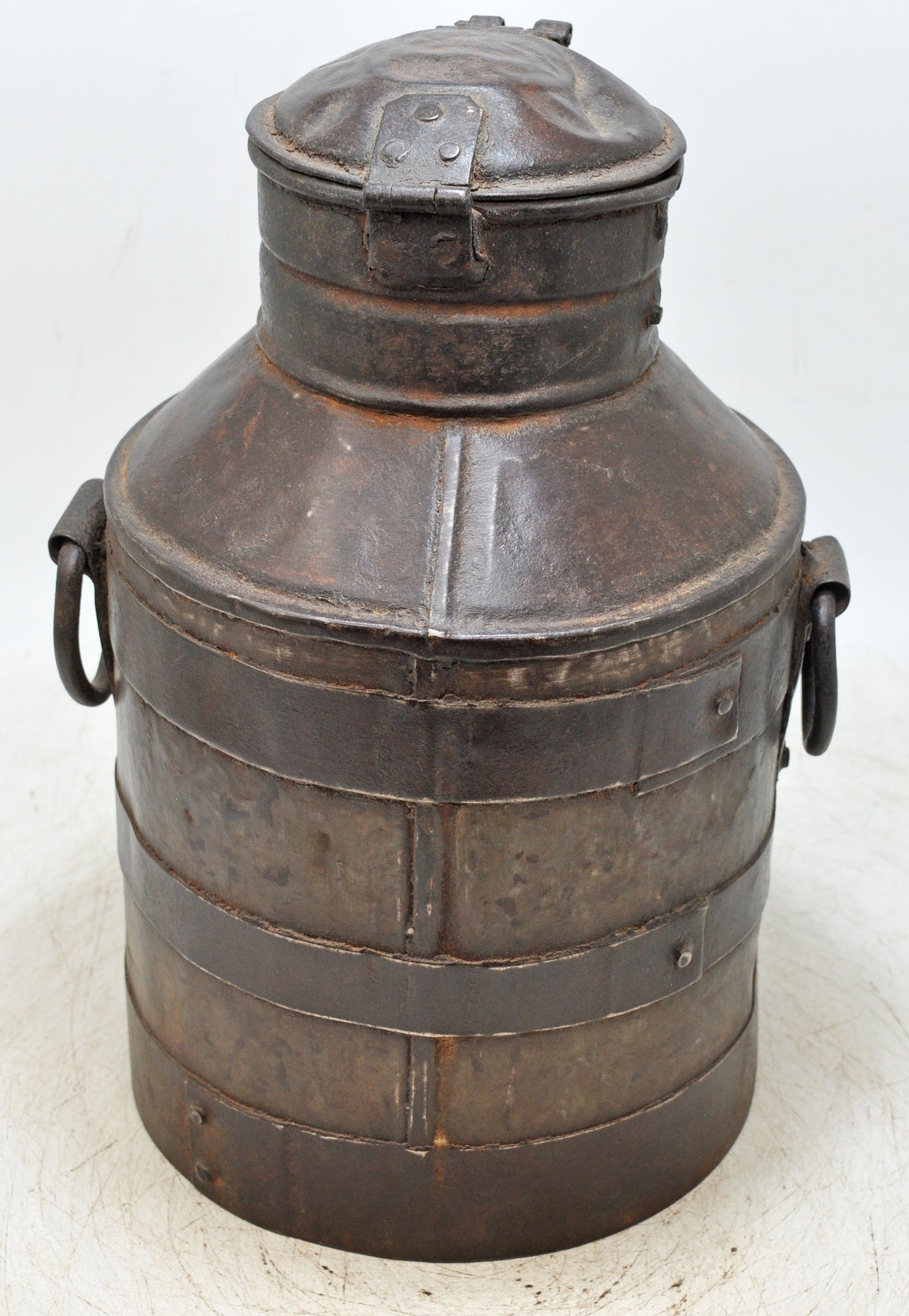 Antique Iron Milk Can Milkpot Original Old Hand Crafted
