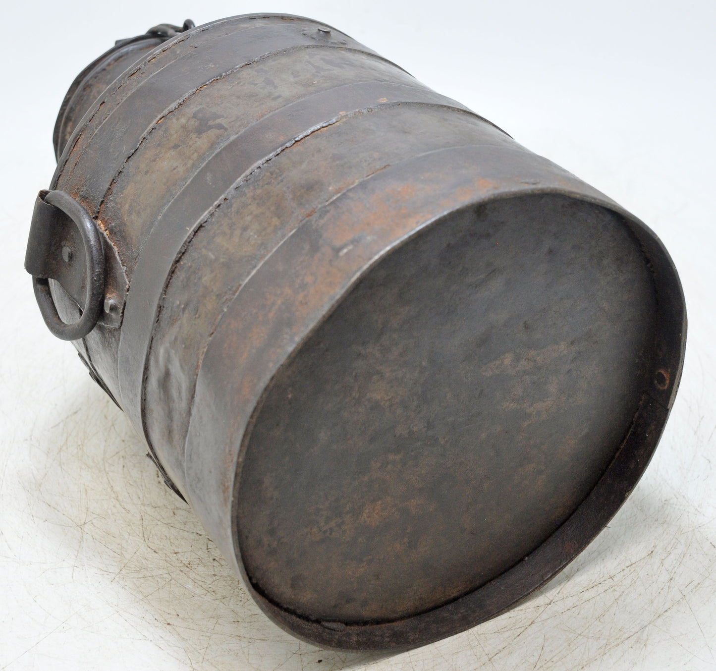 Antique Iron Milk Can Milkpot Original Old Hand Crafted