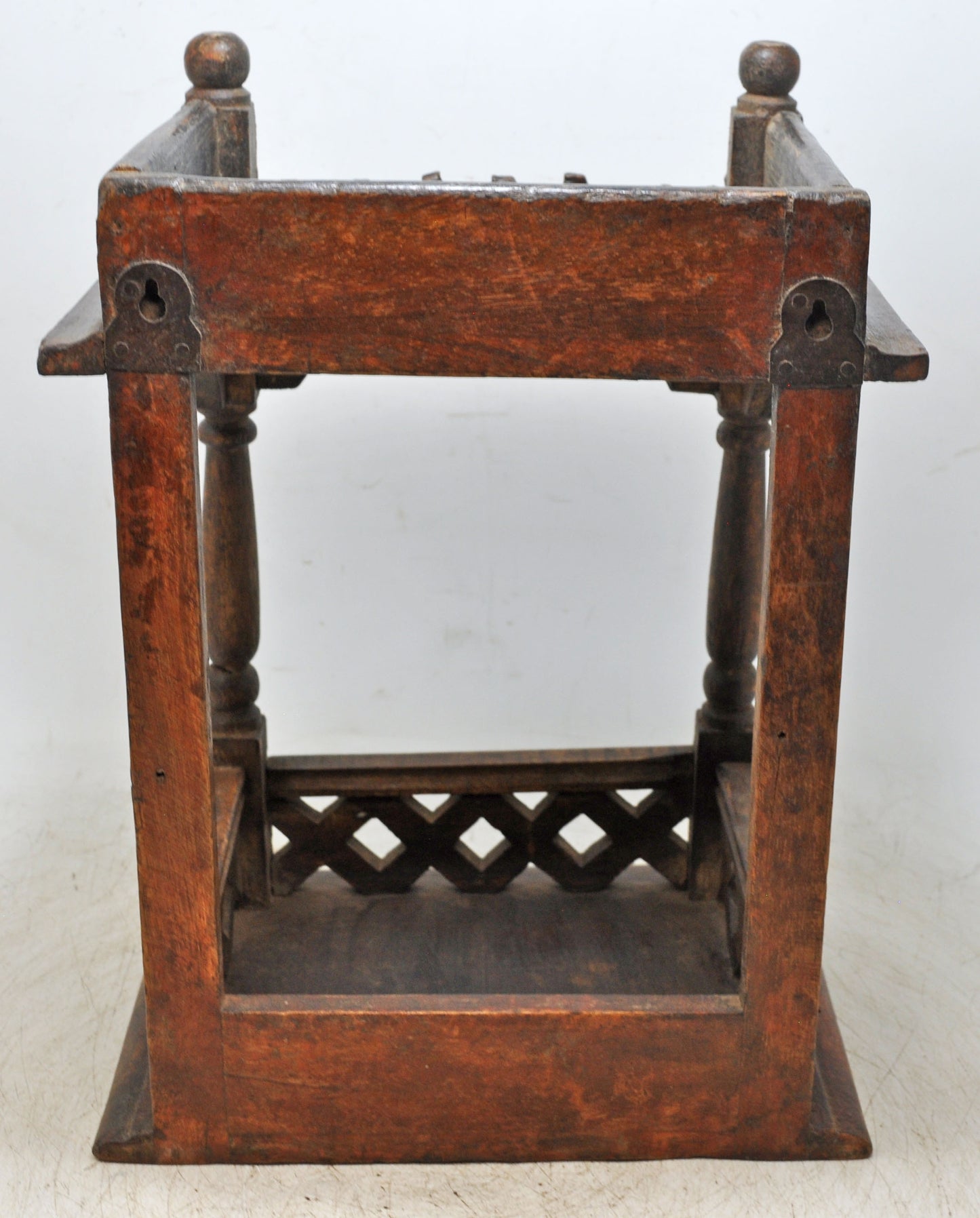 Vintage Wooden Temple Pedestal Stand Original Old Hand Crafted Carved