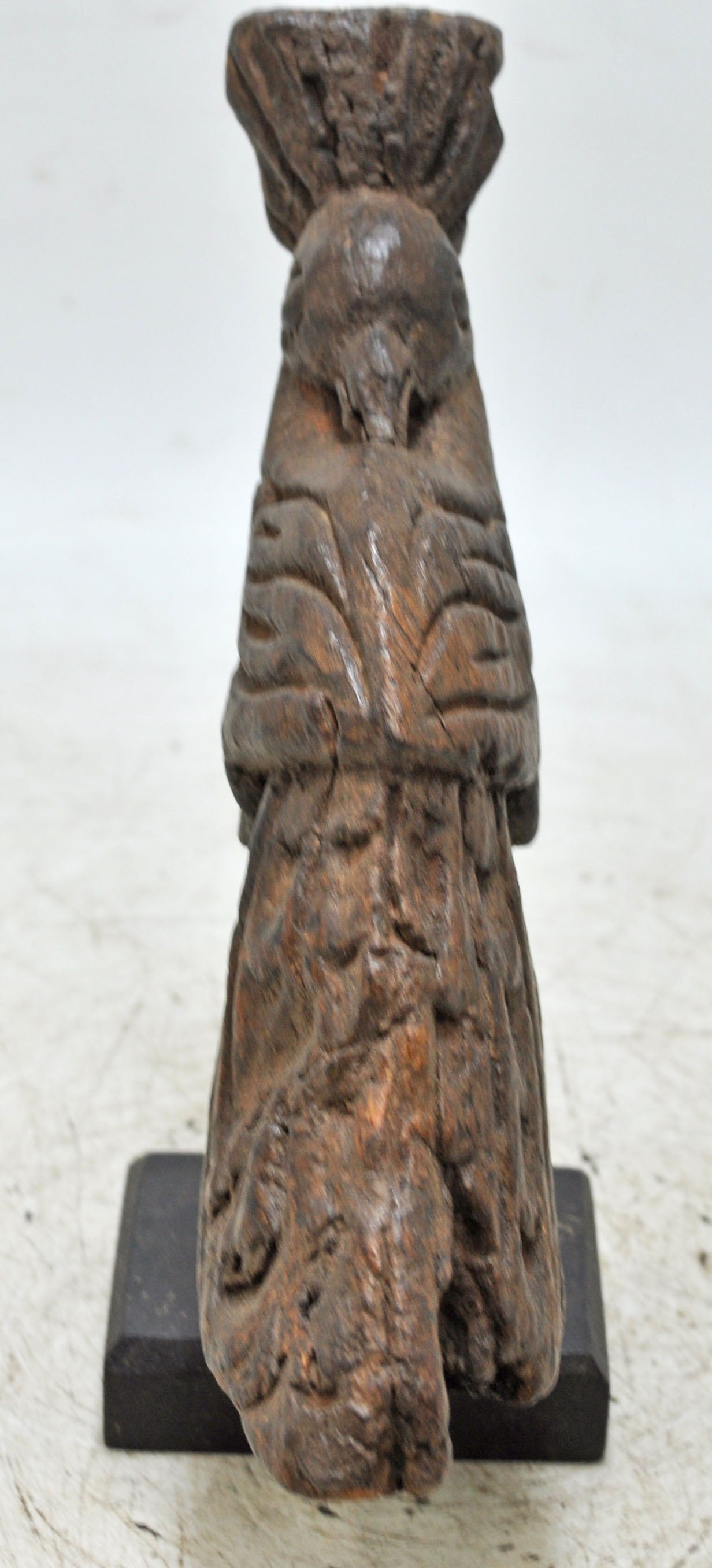 Antique Wooden Parrot Bird Figurine Original Old Hand Carved