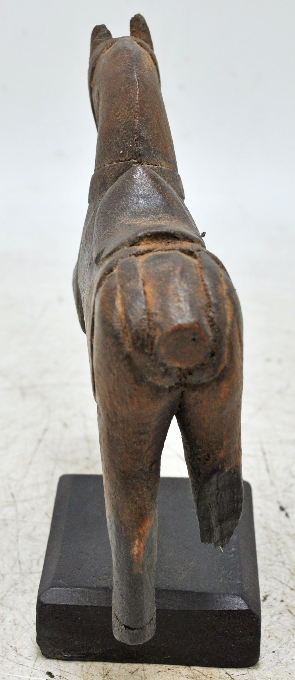 Vintage Wooden Horse Figurine Original Old Hand Carved