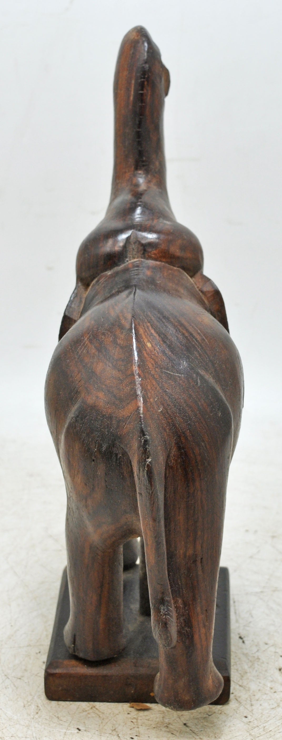 Antique Wooden Elephant Figurine Original Old Fine Hand Carved