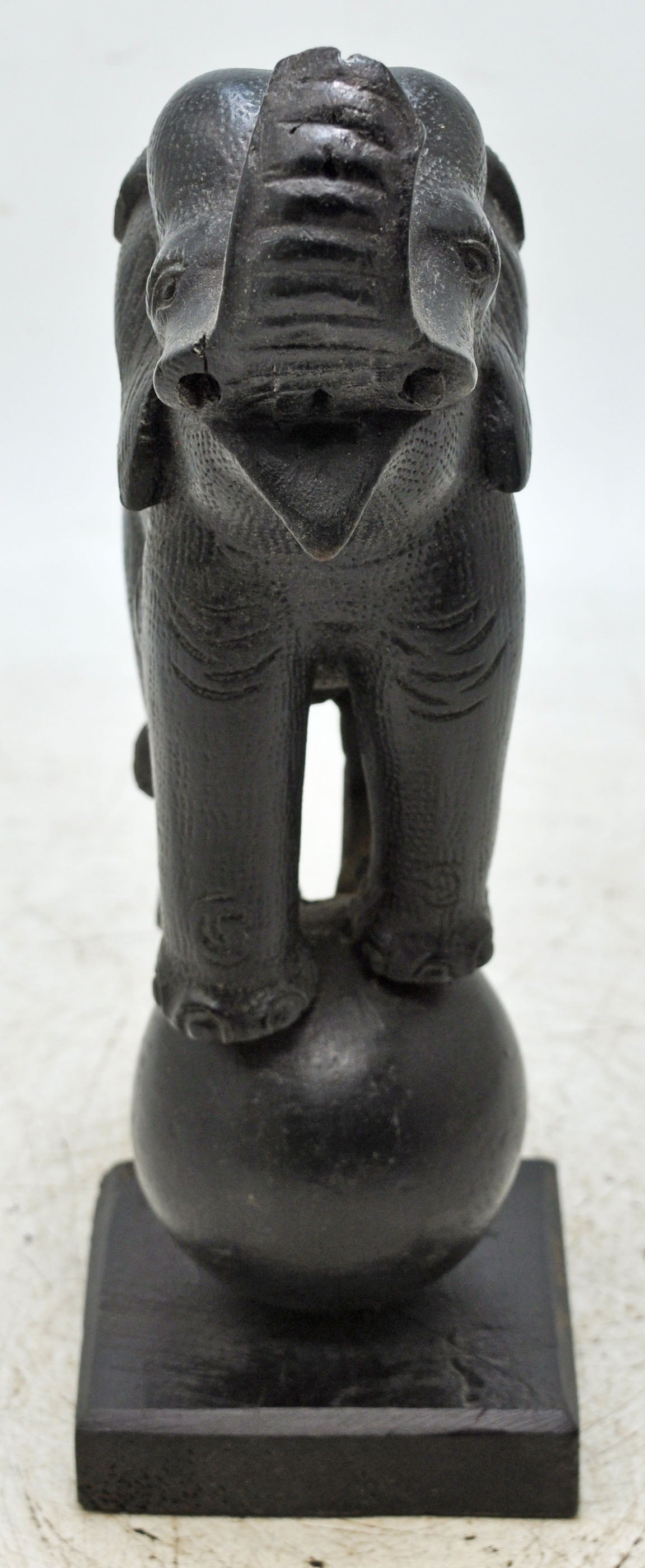 Antique Wooden Elephant Figurine Original Old Fine Hand Carved