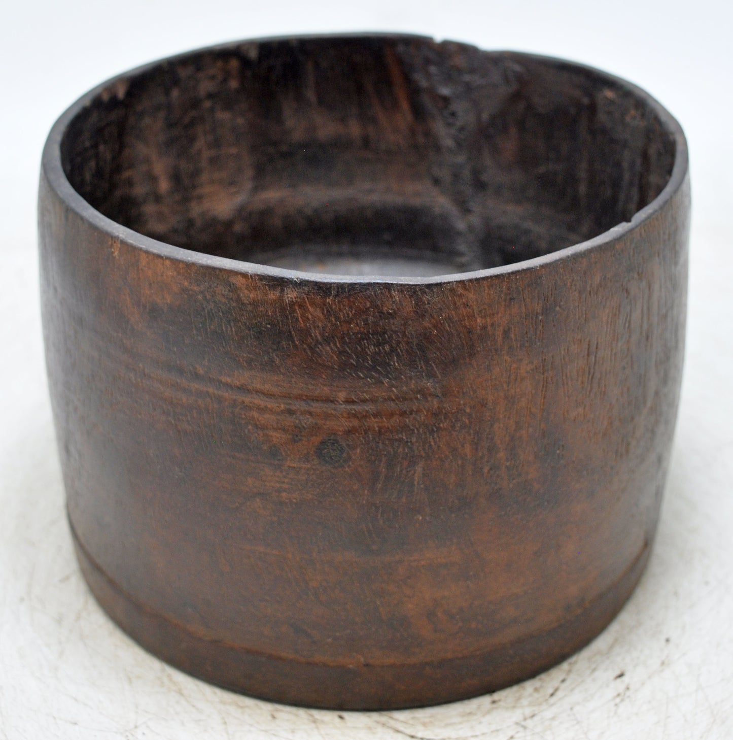 Antique Wooden Grain Measurement Paili Pot Original Old Hand Carved