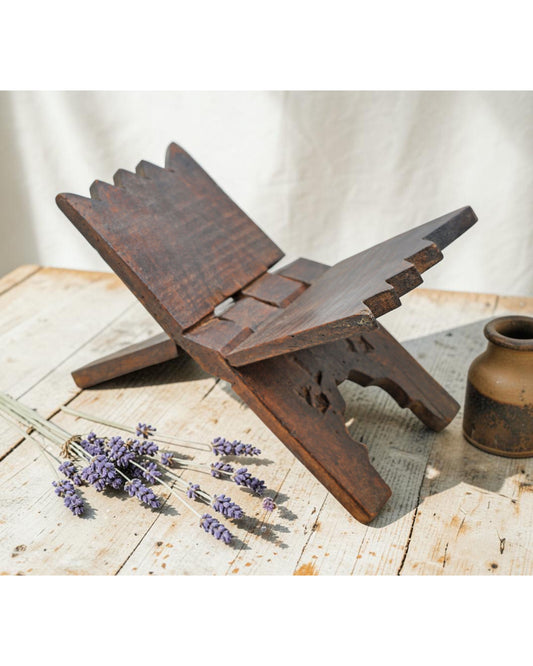Antique Wooden Holy Quran Book Stand Original Old Fine Hand Carved