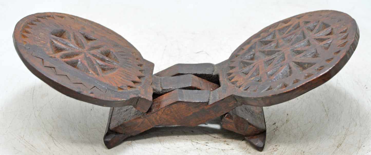 Antique Wooden Kitchenware Sweet Making Mould Original Old Hand Carved
