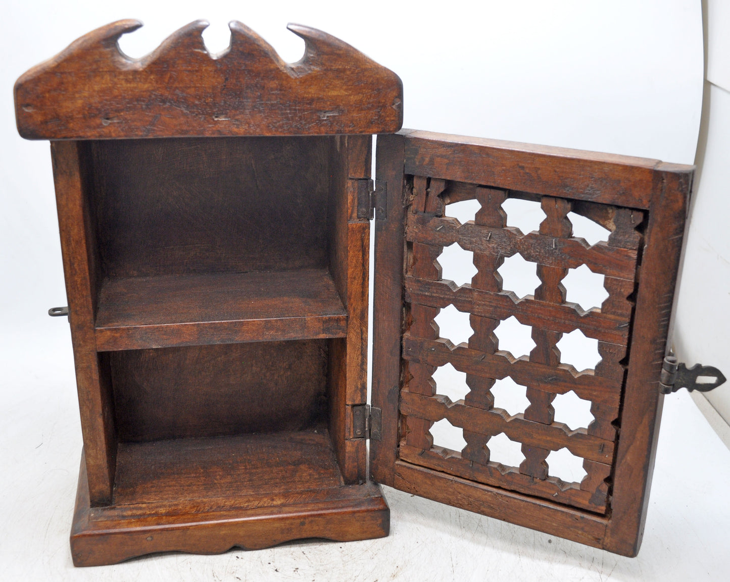 Vintage Wooden Small Storage Cabinet Original Old Hand Crafted