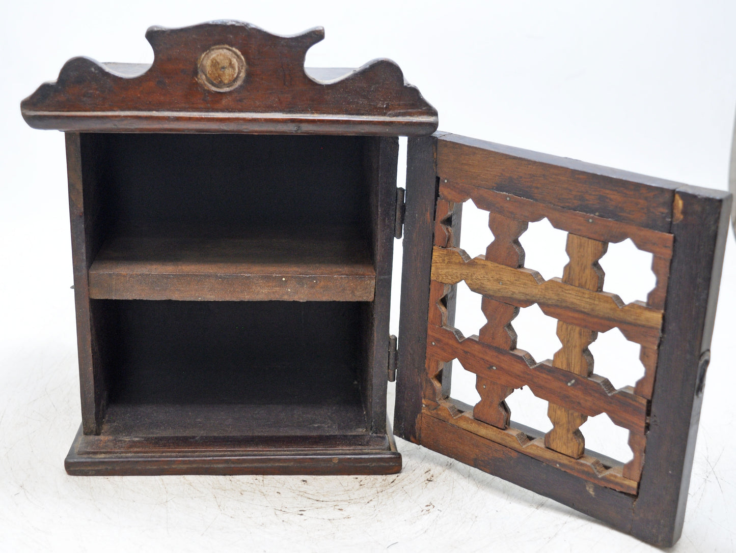 Vintage Wooden Small Storage Cabinet Original Old Hand Crafted
