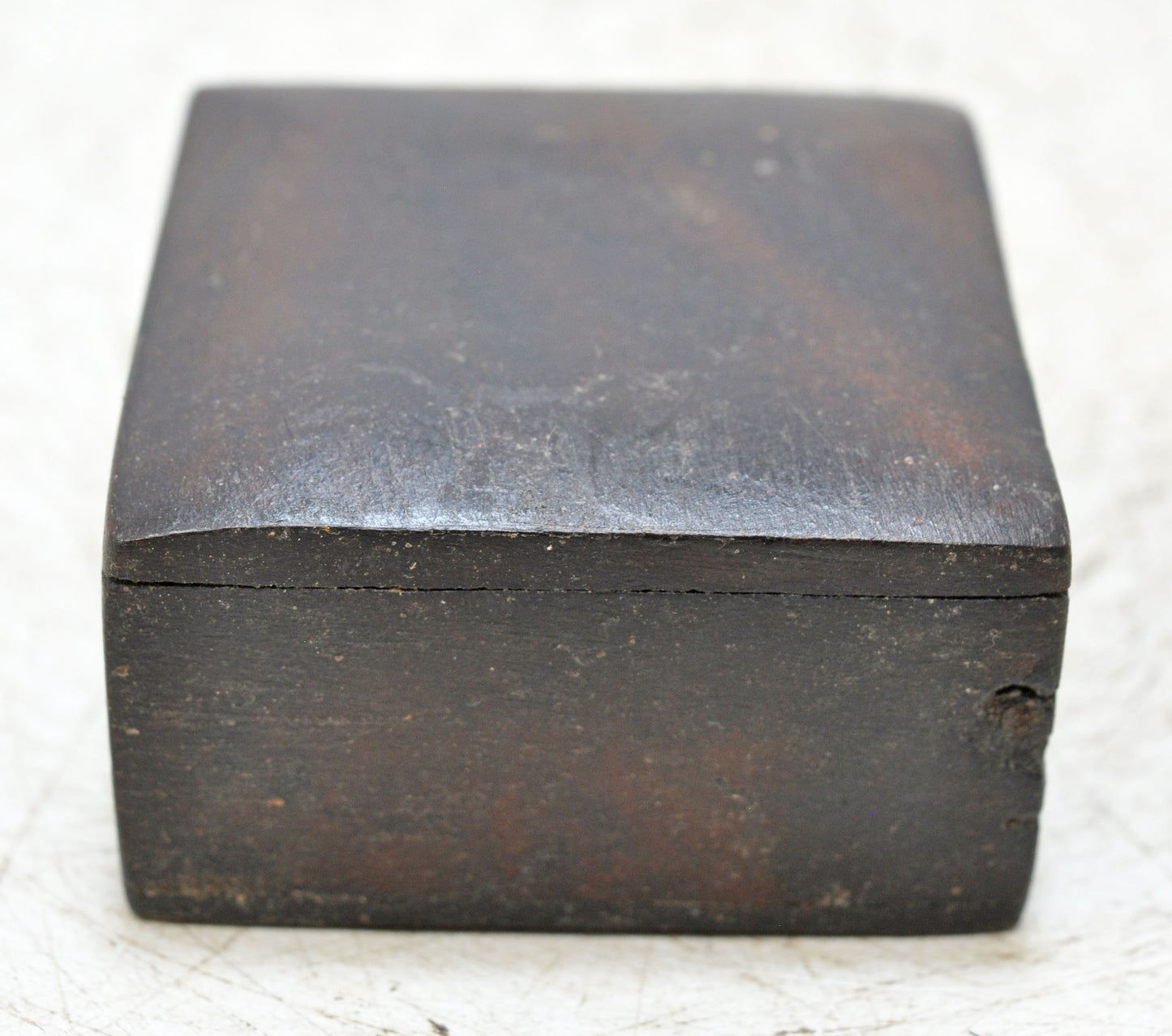 Vintage Wooden Small Square Box Original Old Hand Crafted