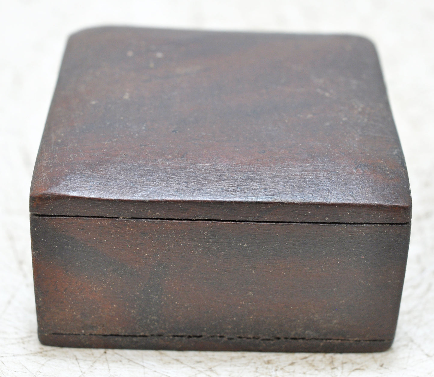 Vintage Wooden Small Square Box Original Old Hand Crafted