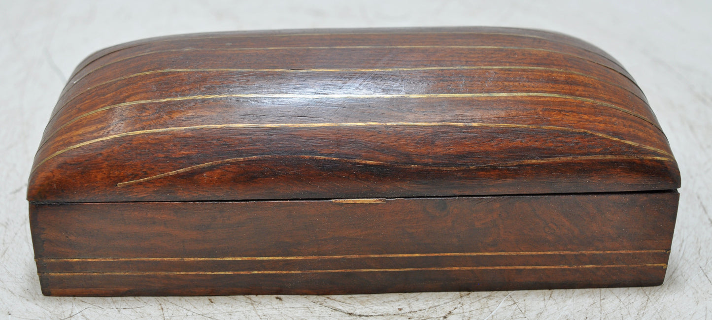 Vintage Wooden Pencil Stationary Box Original Old Hand Crafted
