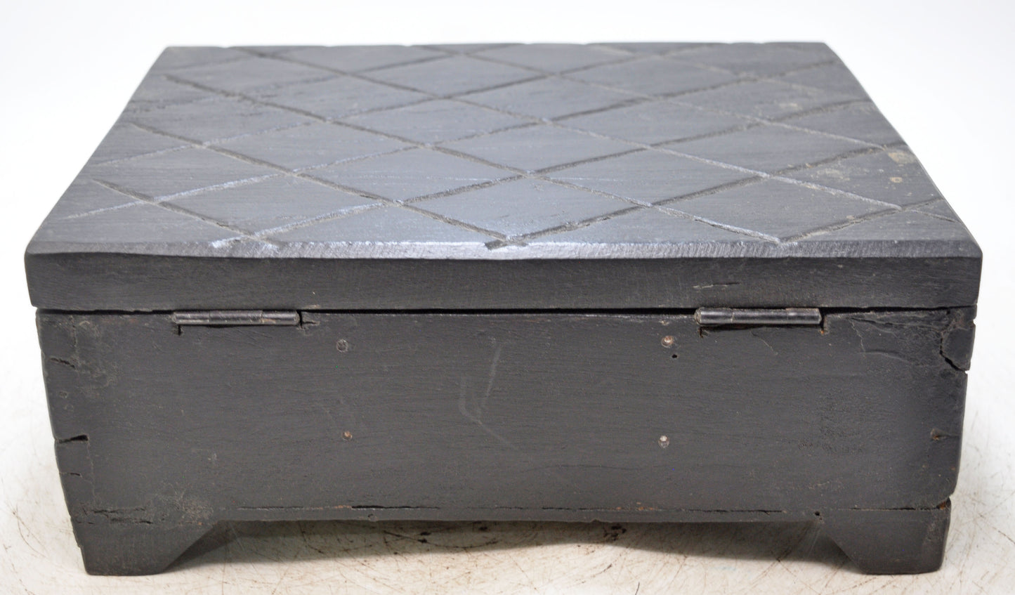 Antique Wooden Large Size Spice Container Box Original Old Hand Crafted