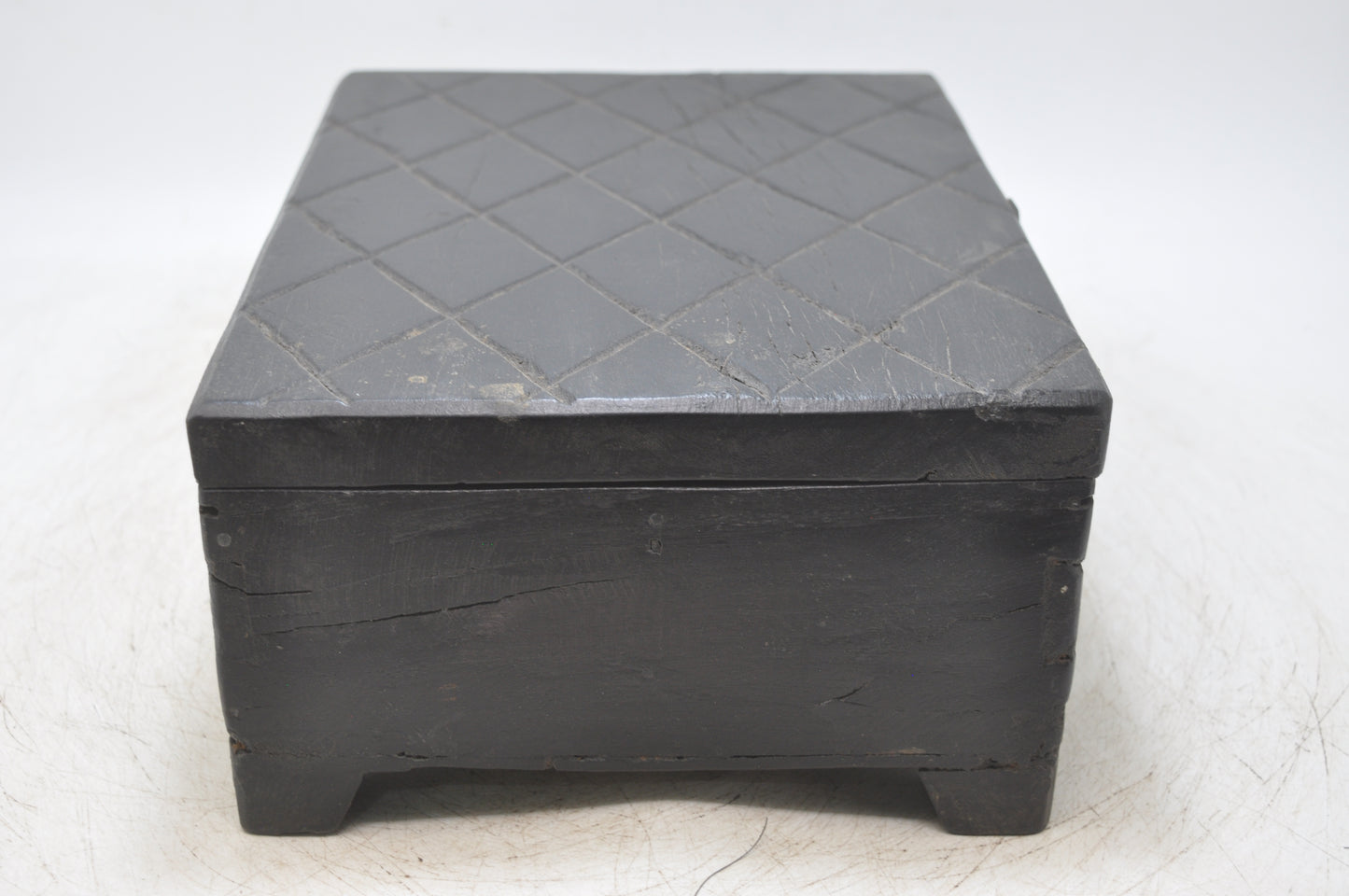Antique Wooden Large Size Spice Container Box Original Old Hand Crafted