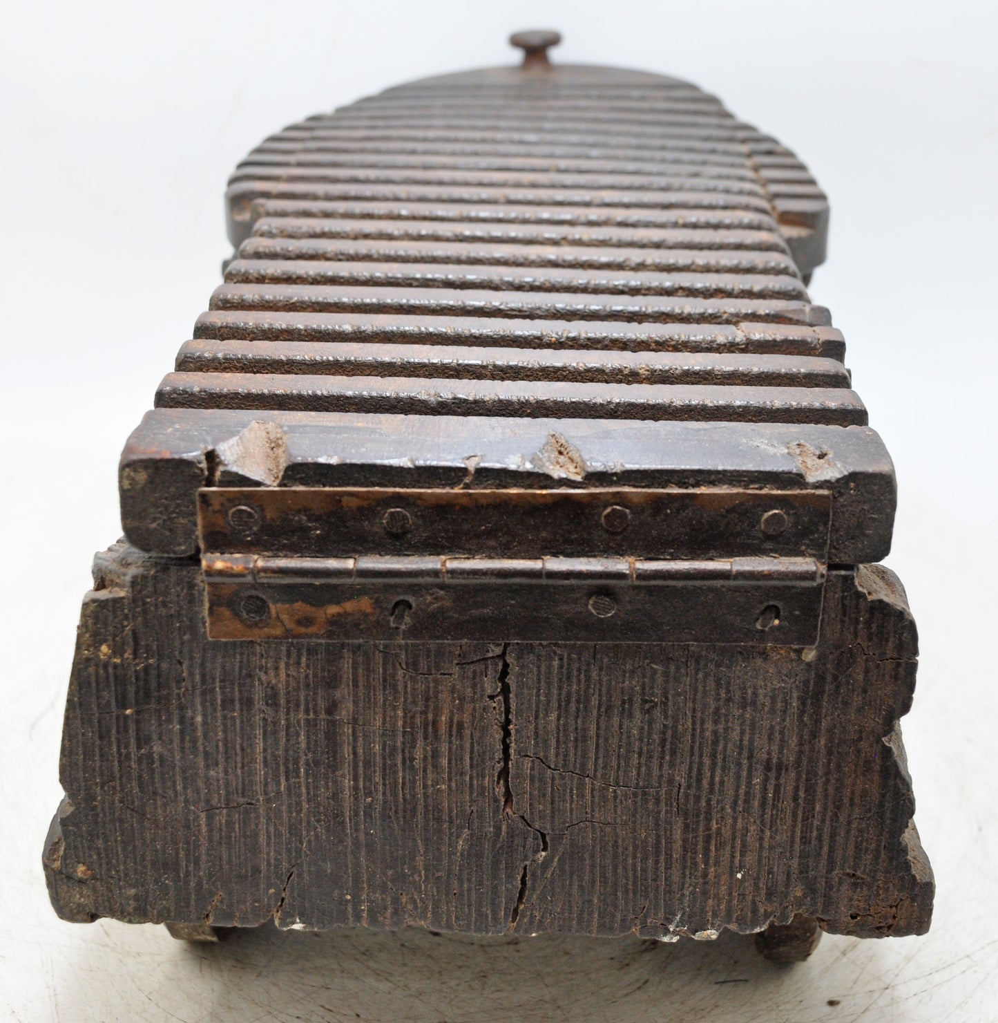 Antique Wooden Kitchenware Spice Container Box Original Old Fine Hand Carved