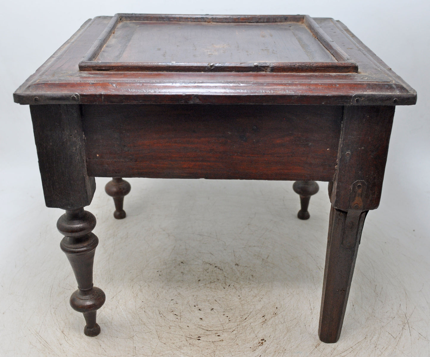 Antique Wooden Small Side Table With Drawer Original Old Hand Crafted