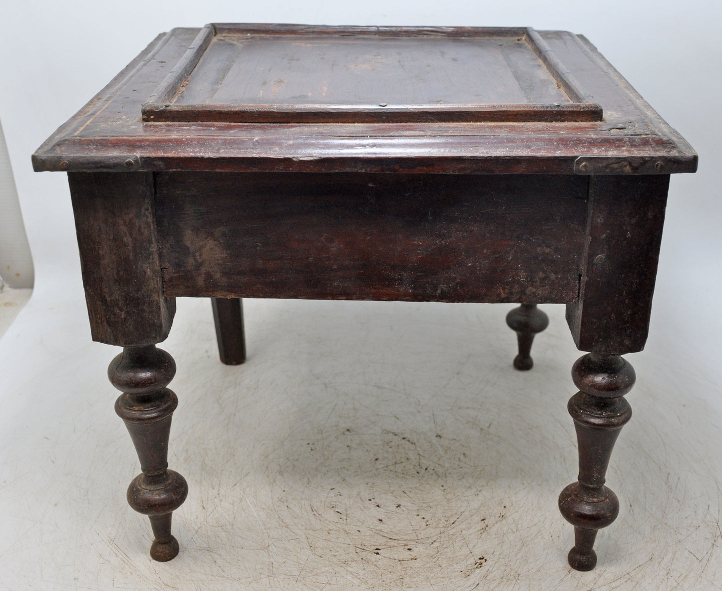 Antique Wooden Small Side Table With Drawer Original Old Hand Crafted