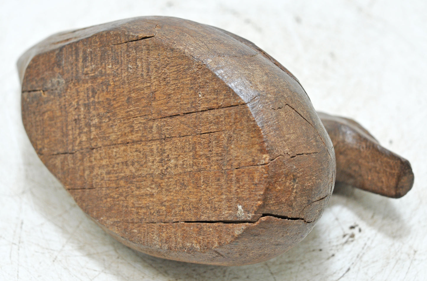 Vintage Wooden Duck Figurine Original Old Hand Carved
