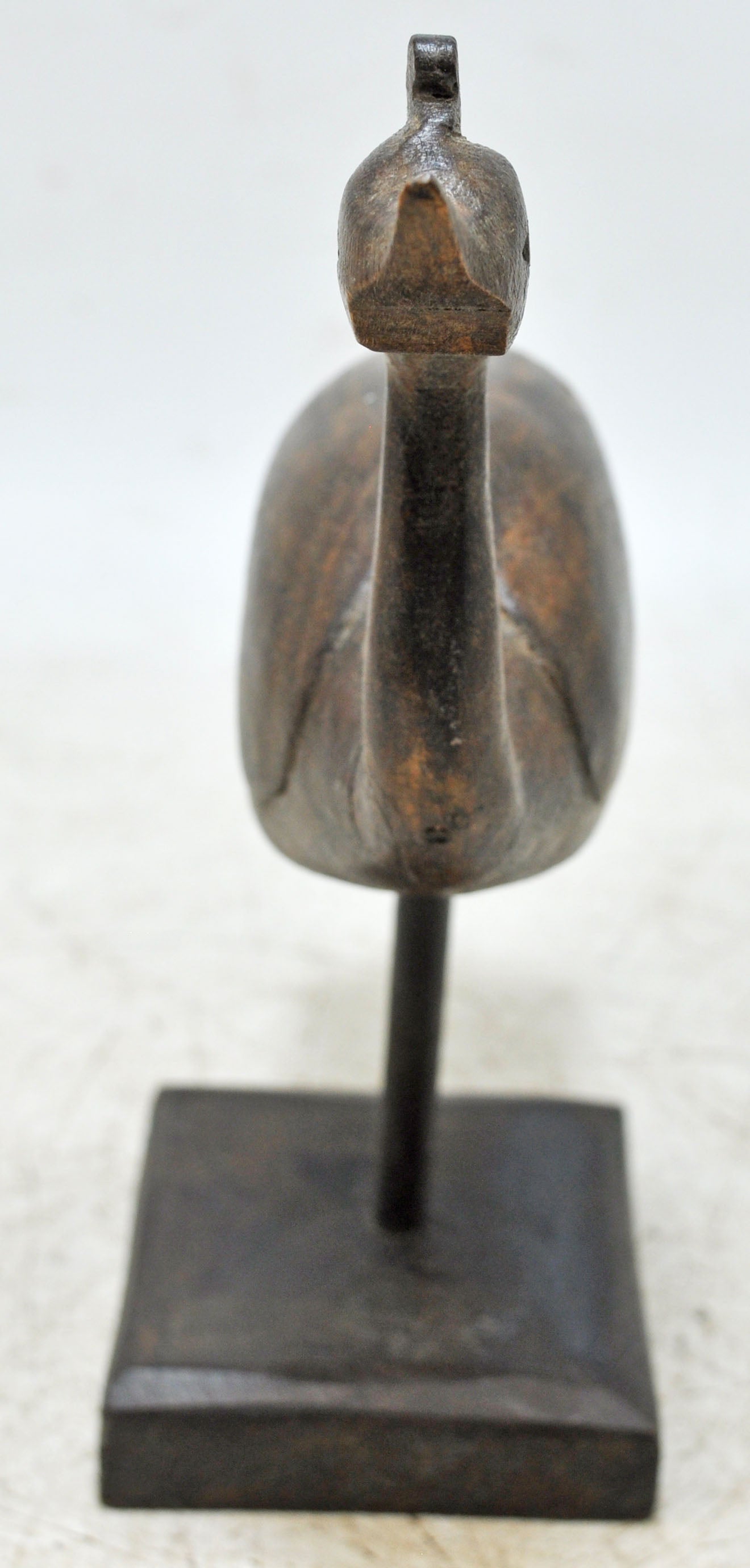 Vintage Wooden Bird Figurine Original Old Hand Carved