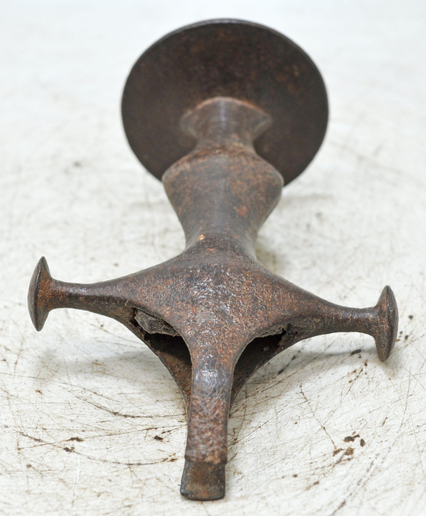 Antique Iron Sword Hilt Handle Original Old Hand Crafted