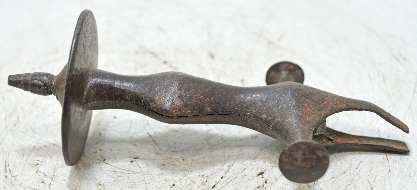 Antique Iron Sword Hilt Handle Original Old Hand Crafted